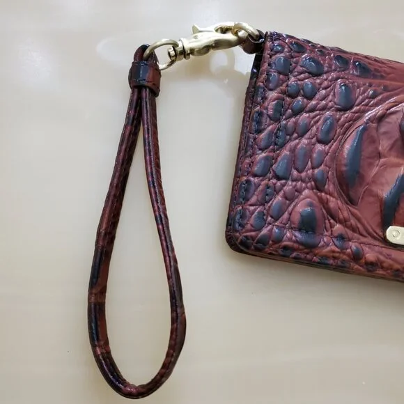 Brahmin Debra Wallet Wristlet in Classic Pecan Melbourne - Picture 2 of 16